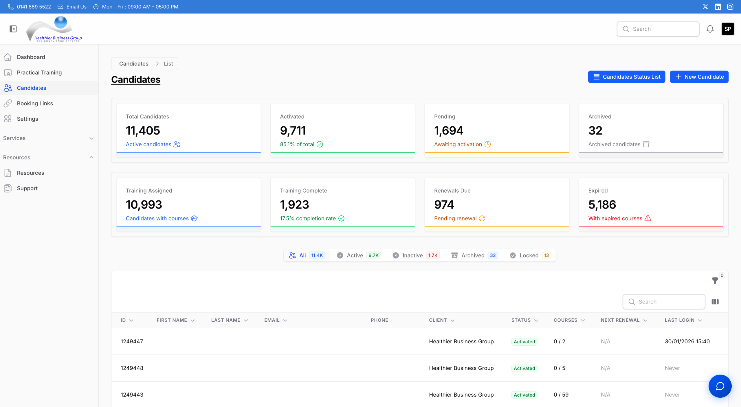 HB Portal Candidate Management